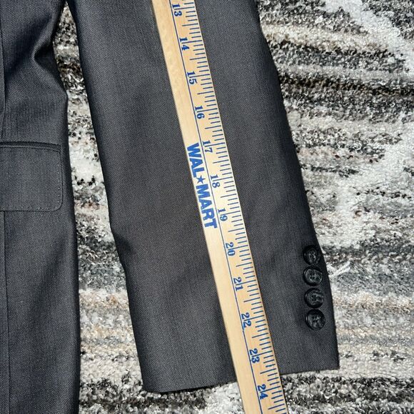 Jos A Bank Joseph Sport Coat Mens Size 41R SLIM FIT Blazer Wool Gray Jacket - Picture 14 of 16